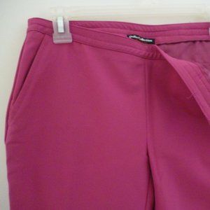 Pants PINK Dahlia Collection Modern Fit size 4 metal side zipper + ankle zippers